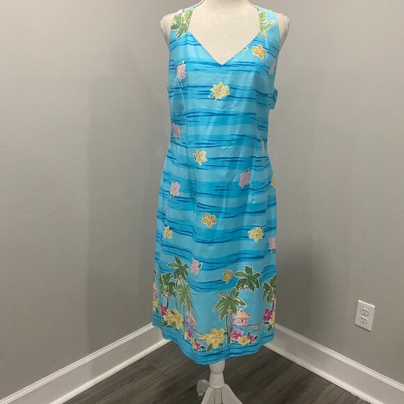 Hawaiian Print Dress 16 - Picture 2 of 9